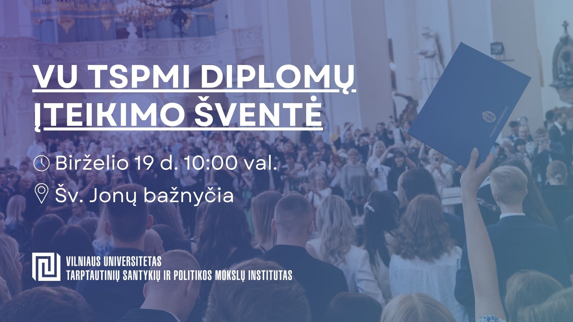 VU TSPMI diplomų įteikimo šventė