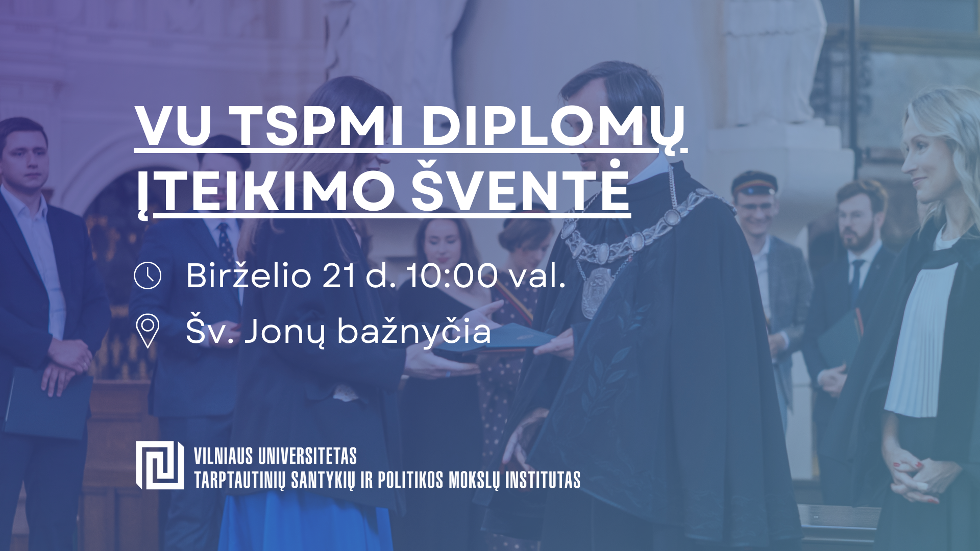 VU TSPMI diplomų įteikimo šventė